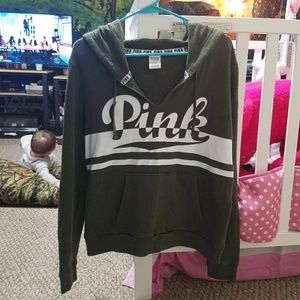 Victoria's secret dark green hoodie